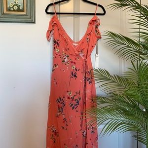 Willow & Clay Wrapped Midi Dress